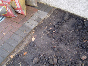 Tarmac patches in the sub-base